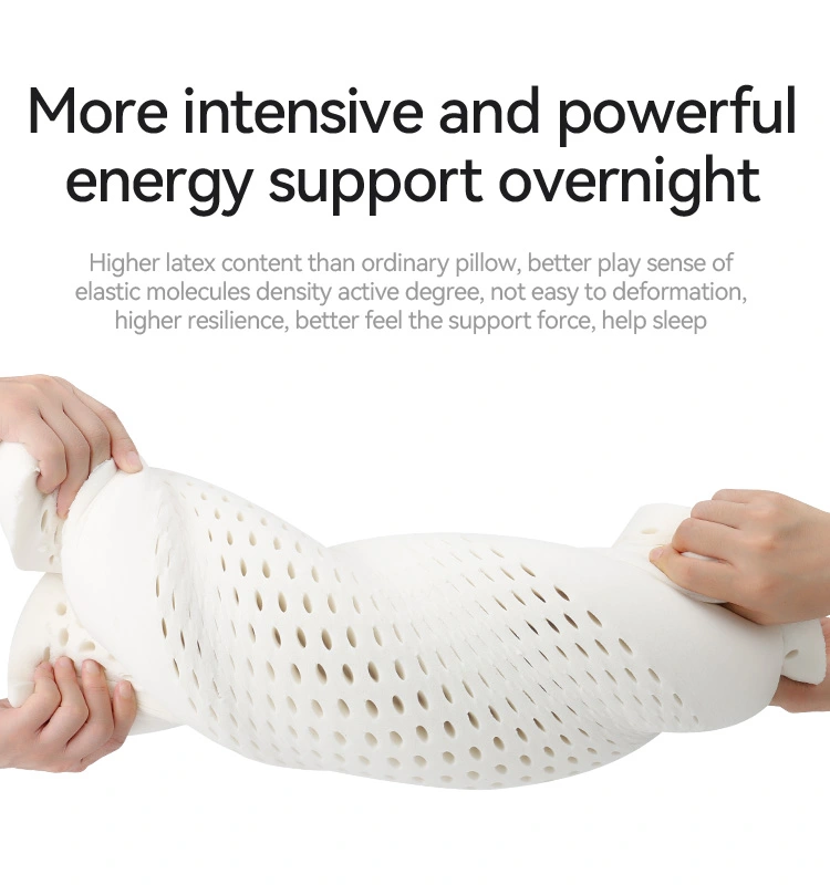 Anti Snoring Latex Ergonomic Pillow
