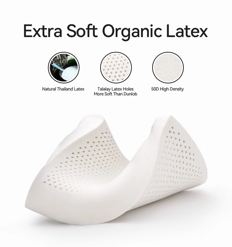 Anti Snoring Latex Ergonomic Pillow